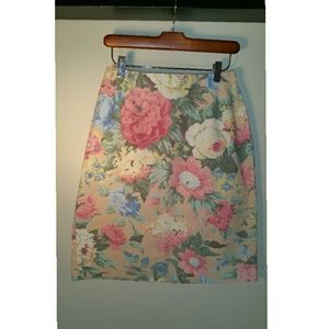 Retro Floral Skirt